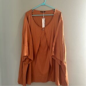 BLOOMCHIC Women's Orange Top 6x